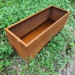 2mm Thickness Large Flower Corten Pots Planter Customized For Plantscape for sale