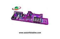 China Customized Pink 18 OZ Tarpaulin Inflatable Theme Park supplier