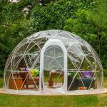 Customized Logo 2.9m Igloo Dome Tent Transparent PVC For Garden House for sale
