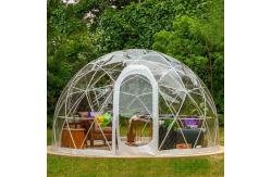 China Customized Logo 2.9m Igloo Dome Tent Transparent PVC For Garden House supplier