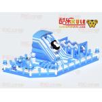Penguin Inflatable Commercial Bouncy Castle ( Blue & White ) for sale