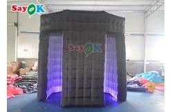 China Anti - Ruptured LED Light Inflatable Photo Booth Enclosure Tent For Wedding supplier