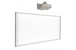 China 96 Inches Portable Interactive Whiteboard Smart Whiteboard With Laser Projector supplier