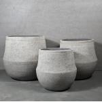 Frost Resistant Weatherproof Fiber Cement Flower Pot With Ancients Style for sale