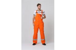 China EN1149 Flame Retardant Workwear With 1% Carbon Fiber Winter Bib Pants supplier