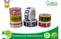 China Customized Carton Sealing Water Glue BOPP Packing Tape With Label supplier