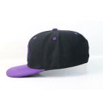 Adults Flat Brim Snapback Hats Custom Logo Flat Bill Cap With Plastic Buckle
