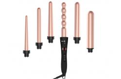 China PTC Heater Automatic Lcd Hair Curler 6 Head Changer Iron Ulta Curling Wand supplier