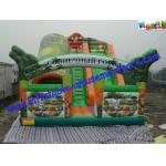 Waterproof Rent Inflatable Slide , Jungle Big Inflatable Slide Slip For Children for sale