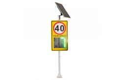 China Vehicle Speed Traffic Limited Sign With 188 Digital Display Solar Sign supplier