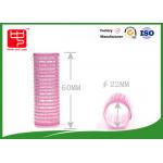 Diameter 22mm lovely pink  Hair Rollers  with plastic core
