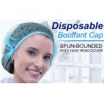 Free Sample Disposable Bouffant Hairnet Strip Clip Mob Cap for Dustproof Protection for sale