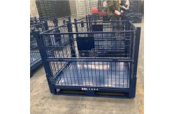 China Foldable Stillage Pallet Cage Depth 800mm With Padlock Locking System supplier