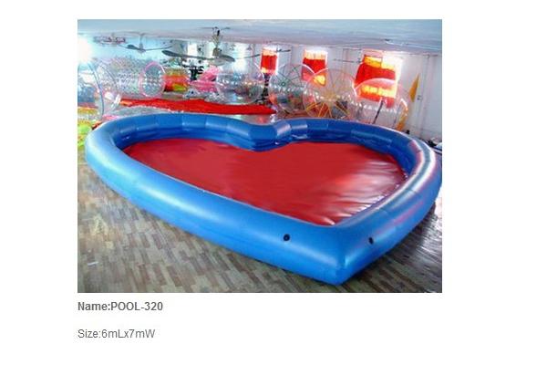 Inflatable pool / inflatable water pool / giant heart shape pool