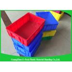 Industrial Euro Plastic Storage Boxes , Customized Heavy Duty Plastic Storage Crates