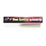 Wedding 7'' Inch Neon Sparklers , Multi Colored Sparklers With Golden Sparklers Effect for sale