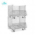 Galvanized Material Handling Stackable Welded Steel Transport Metal Wire Mesh Pallet Cage