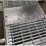 Sidewalk Platform Metal Material Hot DIP Galvanized Sawtooth Steel Grating For Foot Pedal Platform Walking for sale