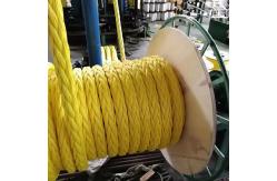 China Yellow 12 Strand UHMWPE Rope With Splice Eyes Both Ends With LR Certificate supplier