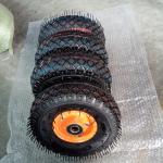 10 Inch Pneumatic Trolley Wheels 350 4  6PR Rubber Pneumatic Wheels For Garden for sale