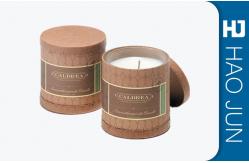 China Custom Logo Design Packaging Cylinder Round Cardboard Boxes For Candle supplier