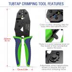 Portable Insulated Wire Crimper Tool Alloy Steel Polyethylene Material