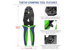 China Portable Insulated Wire Crimper Tool Alloy Steel Polyethylene Material supplier
