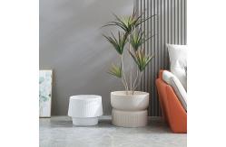 China Rust Resistant Fiber Clay Planters Smooth Surface Easily Assembled supplier