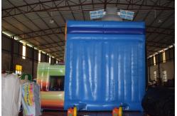 China Spaceship Inflatable Fun City With Fence Wall Around / Party City Bounce House supplier
