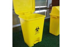 China Rectangular Hospital Foot Pedal Garbage Bin Stepping Trash Can Waste Dustbin supplier