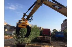 China Excavator Attachment Hydraulic 360 Degree Rotating Rock Grabber supplier
