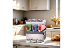 China Catering Equipment Double Tanks Slush Machine 15Lx3 Commercial Slushie Machine supplier