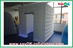 China 2.6m Height White Strong Oxford Cloth Photo booth With LED Light supplier