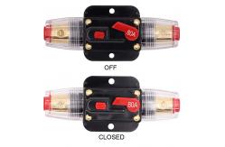 China Switchable Automotive Circuit Breakers IP67 Manual Reset Switch 80A Circuit Breaker supplier