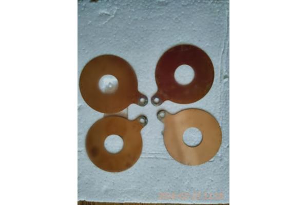Anti Rust Treatment Piezoelectric Ultrasonic Transducer Electrodes Sheet Electric Conduction