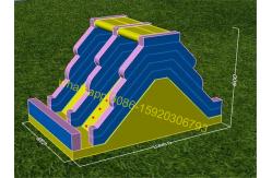 China new design giant double slip n slide inflatable slide supplier