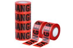 China Plastic Barrier Tape PE Coulorful Non-adhesive Waterproof Material Warning Tape supplier