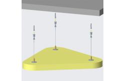 China Connect Sound Absorber With Adjustable Wire Kit For Panel Ceiling System supplier