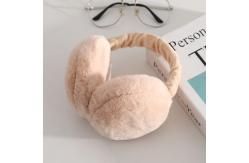 China OEM / ODM Warm Short Plush Foldable Earmuffs For Winter supplier