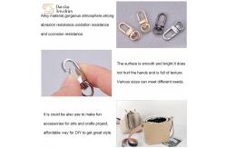 China Metal Lobster Swivel Clasp , Lanyard Spring Snap Hooks For Diy Bag Keychain supplier