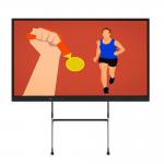 Interactive Touch Screen Monitor 98 Inch Smart TV With Android Windows OS Webcam Mic Internet For Meeting Room Teaching for sale