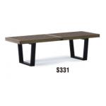 America style 2 seater wooden bench furniture for sale