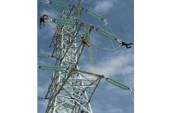 China 4 Legged 330kv Galvanized Angel Steel Lattice Transmission Tower supplier