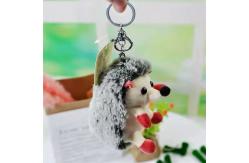 China Cute Plush Hedgehog Keychain Plush Toys Small Hedgehog Stuffed Animal Key Ring supplier