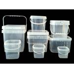 Food Grade Square Plastic Container for Market with 1.2 Kg Capacity for sale