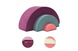 China Rainbow Foam Play Couch Foam Climbing Blocks Soft Play Equipment Playset supplier