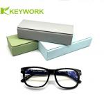 Lycra Portable EVA Metal Eyeglass Case Hard Cuboid Eyewear Packaging Box