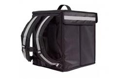China Polyester Pizza Insulated Lunch Bag Reusable With Reflective Stripe supplier