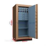 Luxury Jewely Watch Winder Safe Fingerprint Lock With Fireproof for sale