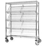 Highly Visible Slanted 27 Degree Angled Storage Shelves Display Solutions for sale